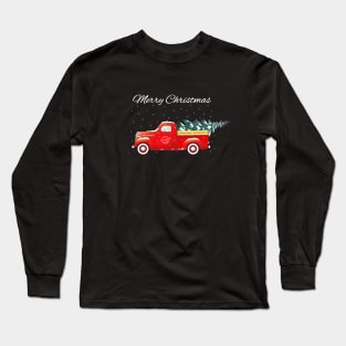 Christmas Truck & Tree Long Sleeve T-Shirt